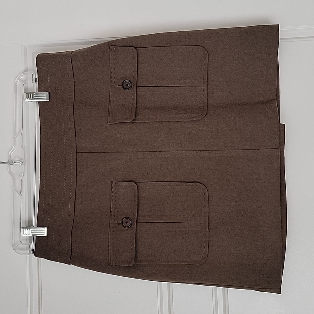 Loft Olive Green Mini Skirt, Size 8